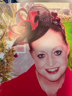 Black and Red Fascinator Headpiece